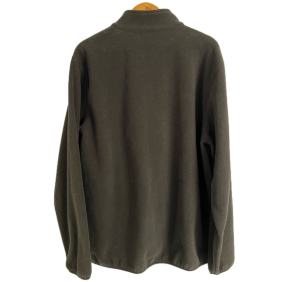 Men’s Izod Gray Fleece Zip-up Jacket Size XL - Picture 2 of 6